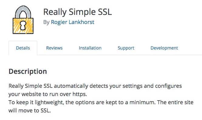 Really Simple SSL Plugin by Roger Lankhorst