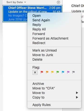 Mac Mail Move to Junk